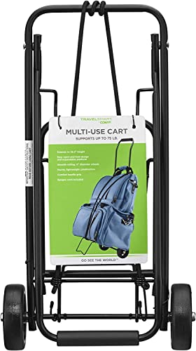 Conair Dolly Cart for Travel, Luggage Cart, Utility Cart for Moving, Travel, and Shopping in Black by Travel Smart