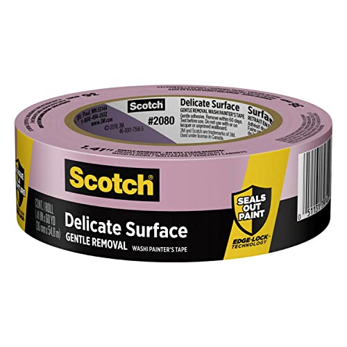 Scotch Painter's Tape 2080EL-36E Scotch Delicate Surface Painter's Tape, 1.41' Width, 1 Roll