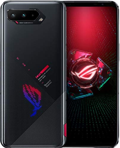 Asus ROG Phone 5 ZS673KS I005DA 5G Dual 128GB 8GB RAM Factory Unlocked (GSM Only | No CDMA - not Compatible with Verizon/Sprint) International Version Tencent Games with Google Play - Black