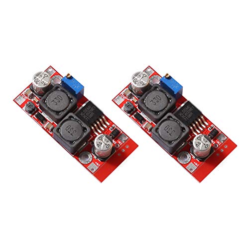 DEVMO 2PCS XL6009 Boost Buck DC-DC Adjustable Step-UP Down Power Converter Module Solar Voltage Replaces LM2577 Compatible with Ar-duino,Raspberry Pi,SMT32