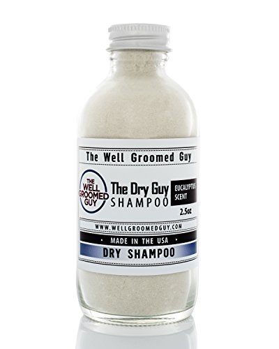 The Well Groomed Guy Mens Dry Shampoo - Dry Shampoo For Men - Natural Formula for Hair Oil Removal – Great for Styling Dull Hair - Quick Application & Styling with Subtle Eucalyptus Scent