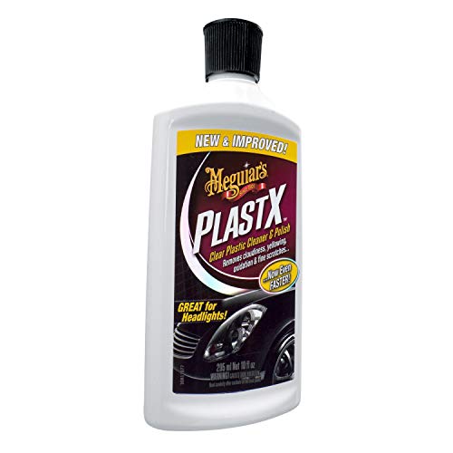 Meguiar's G12310 PlastX Clear Plastic Cleaner & Polish, 10 Fluid Ounces