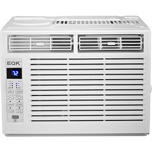 Emerson Quiet Kool 6,000 BTU 115V Energy Star Smart Window Air Conditioner, Cools Rooms up to 250 Sq. Ft., with Remote, Wi-Fi, Voice Control, 24H-Timer, and Auto-Restart