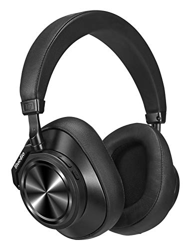 Bluetooth Headphones Over Ear,Bluedio T7 Plus (Turbine) Custom Noise Cancelling Headphones,57mm Driver Hi-Fi Stereo, 30Hrs Playtime,Wireless Headsets with Mic/SD Card Slot for PC/Cellphone/Travel/Work