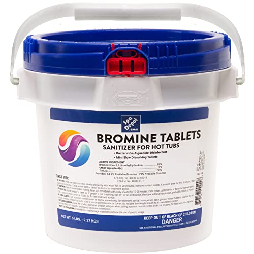 [5 lbs] Bromine Tablets for Hot Tubs & Spas Brominating Tabs