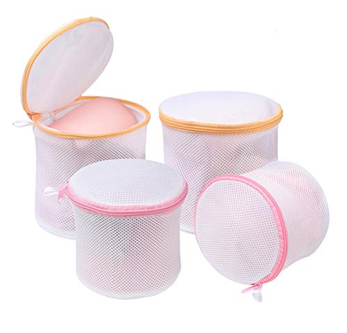 BAGAIL Laundry Bag Mesh Bra Wash Bag for Intimates Lingerie and Delicates with Premium Zipper (4 Set)