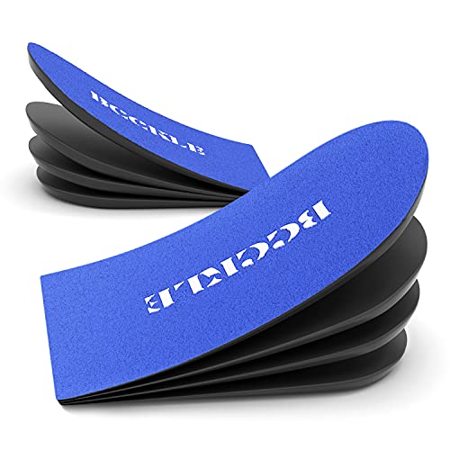 Adjustable Height Increase Insoles,Premium Heel Pads Inserts,Heel Lift Inserts for Leg Length Discrepancy,Sports Injuries,Heel Pain and Achilles tendonitis.(Large)