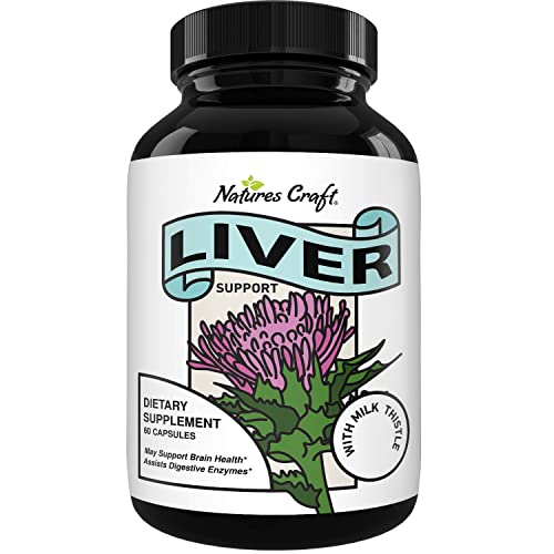 Liver Cleanse Detox & Repair Formula - Herbal Liver Support Supplement with Milk Thistle Dandelion Root Organic Turmeric and Artichoke Extract for Liver Health - Silymarin Milk Thistle Detox Capsules