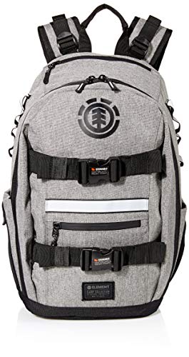 Element Men's Mohave Backpack - Lightweight -School Bookbag -With Skate Straps, Grey Heather