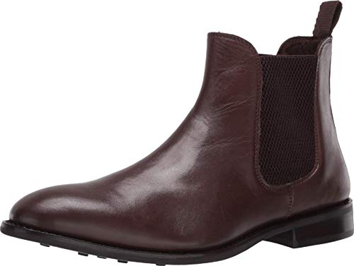 Anthony Veer Men’s Jefferson Full Grain Leather Chelsea Boot, Mid Length, Water Resistant Goodyear Welted Men’s Ankle Shoes (12, Brown Full grain Calfskin Leather)
