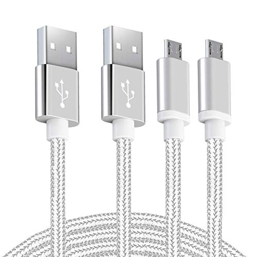 Android Micro USB Charger Cable 10ft 2 Pack Fast Charging Cord for Phones Samsung Galaxy S5/S6/S7 Edge,J3/J7 Prime Crown,Note 4/5, LG Stylo 3/Aristo 4/G4/K40/K30,Moto E5/E6/G6 Play,PS4 Pro Controller