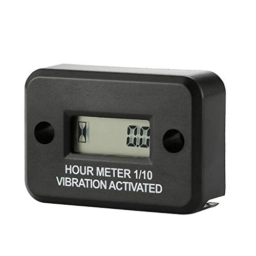 AIMILAR Vibration Hour Meter - Waterproof Hourmeter for Gas Diesel Engine Motors Lawn Mower Air Compressor
