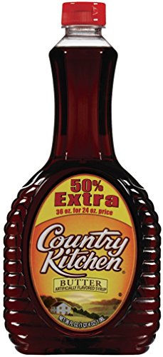 Country Kitchen Syrup, Butter Flavored , 36 oz