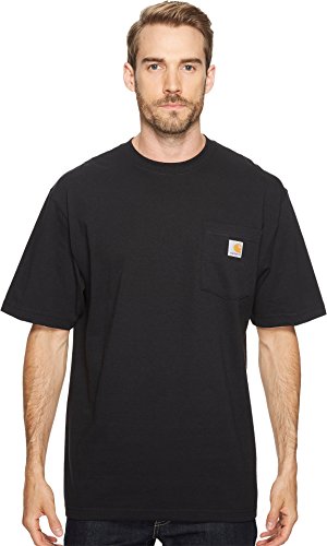 CarharttmensLoose Fit Heavyweight Short-Sleeve Pocket T-ShirtBlack4X-Large