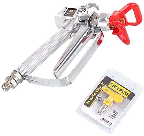 Tpaitlss Airless Paint Spray Gun with 517 tip Swivel Joint 3600PSI High Pressure Spray Gun