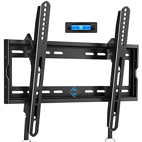 BLUE STONE Tilt TV Wall Mount Bracket for Most 32-55 Inch, up to 66 lbs Flat Screen, Curved TVs, Universal TV Mount with VESA up 400x400mm