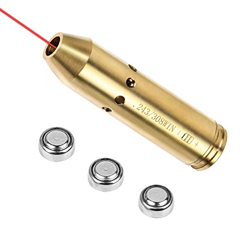 EZshoot 243 308 Laser Bore Sight Red Dot Boresighter with 3 Batteries