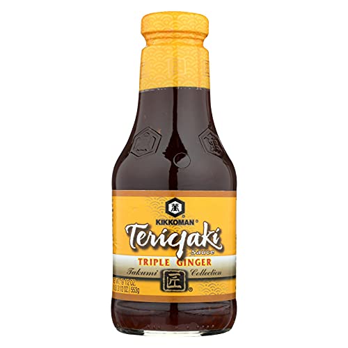 Kikkoman Teriyaki Triple Ginger Sauce, 19.5 Ounce (Pack of 6)