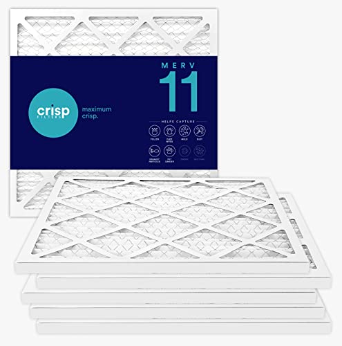 Crisp Filters, 20x20x1 Air Filter, MERV 11, MPR 1000, AC Furnace Air Filter, 6-Pack,CF20x20x1-6pkM11