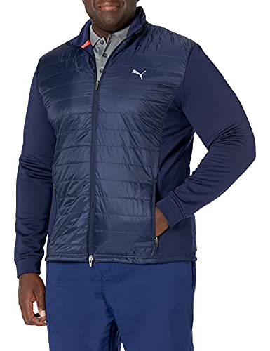 Puma Golf 2019 Men's Quilted Primaloft Jacket, PEACOAT, x Large