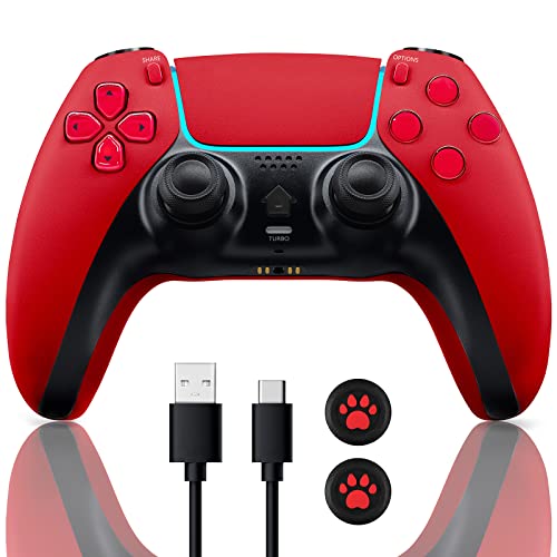 Wireless Controller for PS4 Dualshocked 4 Game Controller Compatible with Playstation 4/Pro/Slim/PC Replacement Remote Gamepad Gaming Accessories Joystick Touch Pad Built-in Speaker with Type-C Cable