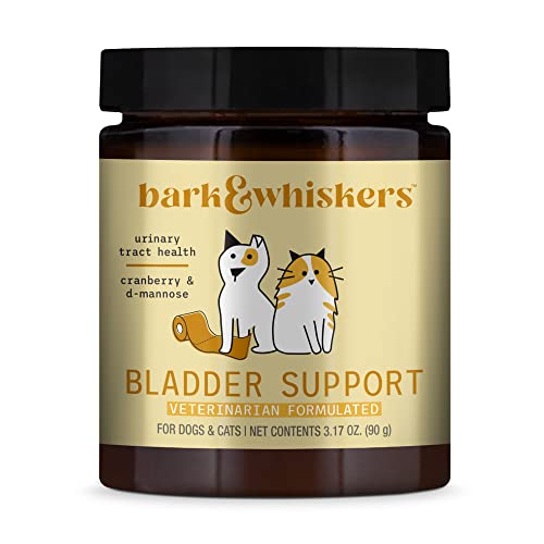 Dr. Mercola, Bark & Whiskers, Bladder Support, for Cats and Dogs, 3.17 oz (90g) Promotes Optimal Urinary Tract Health and Function, non GMO, Soy Free, Gluten Free