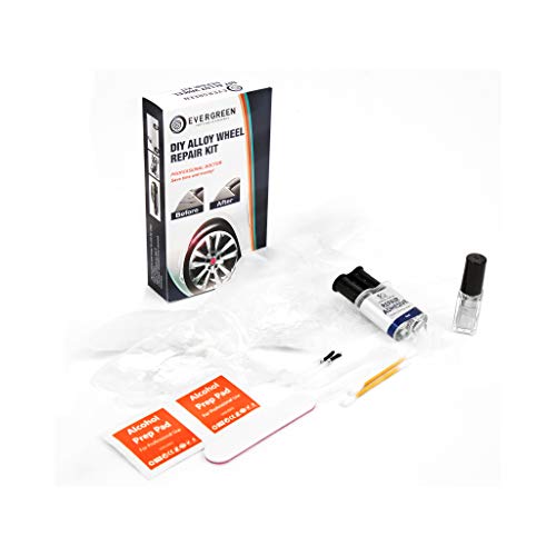 Evergren A1002 DIY Alloy Wheel Repair Kit Compatible With Rim Damage Scratches Scrapes Scuffs