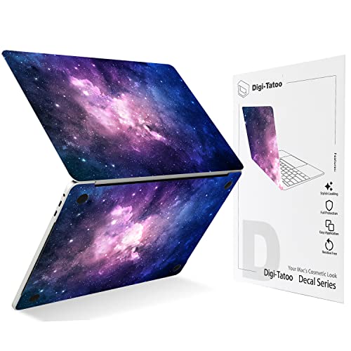 Digi-Tatoo Decal Skin Compatible with Old MacBook Air 13 inch (Model A2337/ A2179/ A1932) - Protective and Decorative Full Body Laptop Skin Decal Sticker [Purple Nebula]