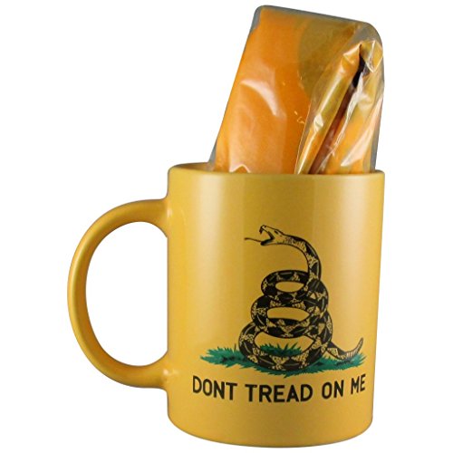 Yellow Gadsden Coffee Mug w/ 12' X 18' Gadsden - Don't Tread on Me Flag