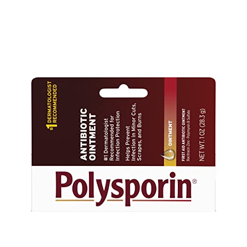 Polysporin First Aid Antibiotic Ointment Without Neomycin, Travel Size, 1 Oz Tube