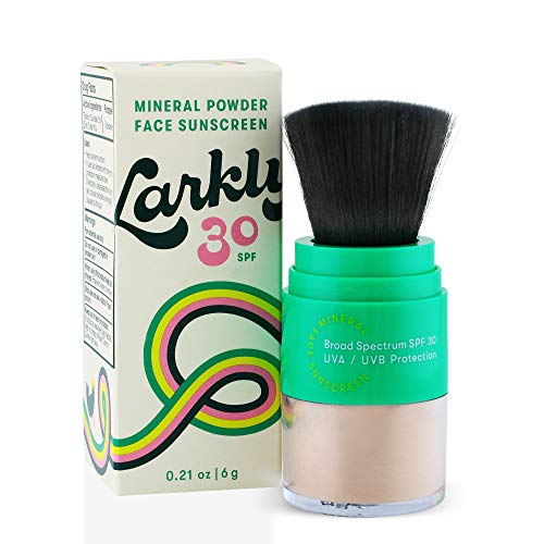 Larkly SPF 30 Mineral Powder Face Sunscreen with Zinc Oxide | Vegan and Reef Friendly