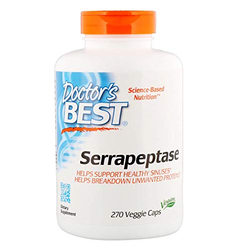 Best Serrapeptase 40,000 Units 270 VCaps Doctor's Best