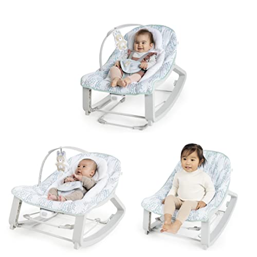 Ingenuity Keep Cozy 3-in-1 Grow with Me Vibrating Baby Bouncer Seat & Infant to Toddler Rocker - Spruce, Newborn and up