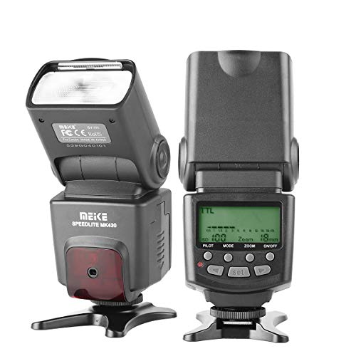 Meike MK430 TTL Flash Speedlite Compatible with Nikon D7100 D5300 D5200 D3500 D3100 D600 D800 D3200 D90 D80 D300 D7500 D780,etc