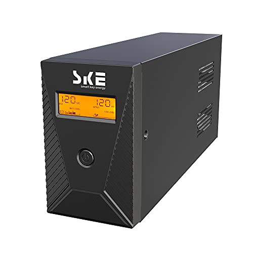 600VA/360W Ups Battery Backup and Surge Protector,Computer Uninterruptible Power Supply Units,SKE Ups Power Supply