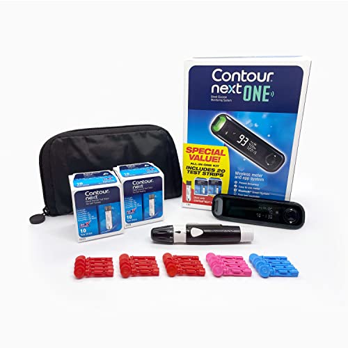 The CONTOUR NEXT ONE Blood Glucose Monitoring System All-in-One Kit for Diabetes