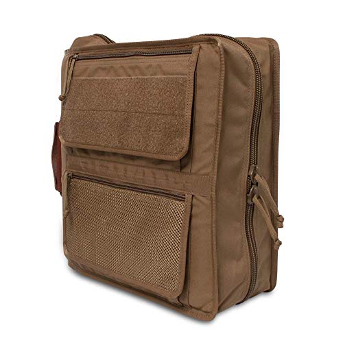 Tactical 3-Ring Binder Cover System/Fits 3-4 Inch Binders/Customize with Add-ons! Coyote Brown