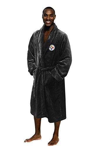 Northwest NFL Pittsburgh Steelers Unisex-Adult Silk Touch Bath Robe, Large/X-Large, Team Colors