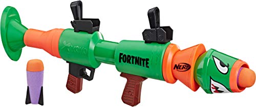 NERF Fortnite Rl Blaster - Fires Foam Rockets - Includes 2 Official Fortnite Rockets - for Youth, Teens, Adults