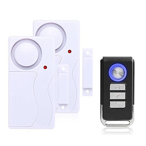 Mengshen Wireless Home Door Window Burglar Alarm DIY Safety Security Alarm System Magnetic Sensor with Remote Control - 2 Alarm 1 Remote Control M642