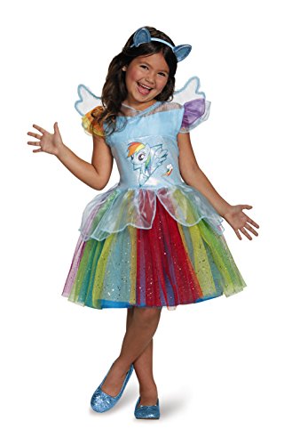 Rainbow Dash Tutu Deluxe My Little Pony Costume, Medium/7-8