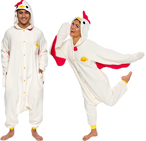 Adult Onesie Halloween Costume - Animal and Sea Creature - Plush One Piece Cosplay Suit for Adults, Women and Men FUNZIEZ!