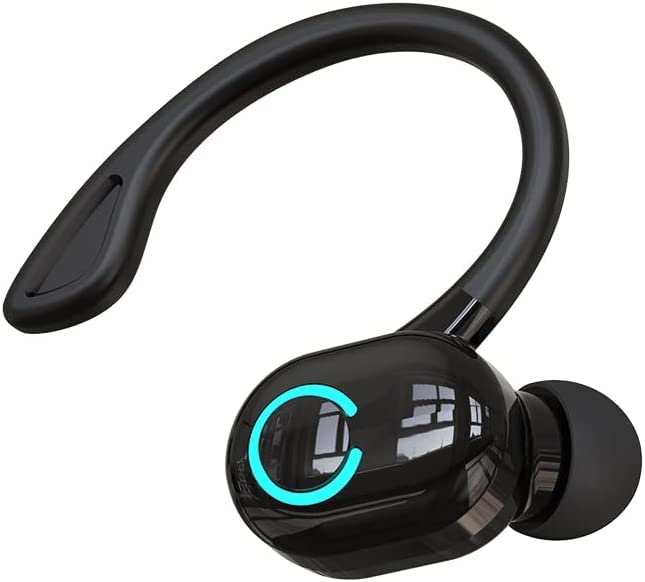 Bluetooth Headset V5.2, Wireless Earpiece for Cell Phones with Mic Noise Cancelling, Waterproof Handsfree Sport Headset, Sport Headset for Business/Office/Driving