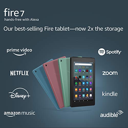 Fire 7 tablet, 7' display, 16 GB, (2019 release), Black