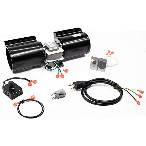 FireplaceBlowersOnline GFK-160 Fireplace Blower Kit for Heat N Glo, Hearth and Home, Quadra Fire, GTI, Fasco, Regency, Royal, Jakel, Nordica, Rotom | Ball Bearing, Quiet, High Air Flow