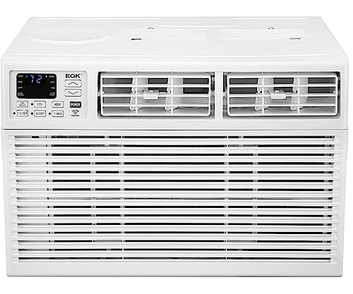 Emerson Quiet Kool 10,000 BTU 115V Energy Star Smart Window Air Conditioner, For Rooms up to 450 Sq. Ft., with Remote, Wi-Fi, Voice Control, and 24H-Timer