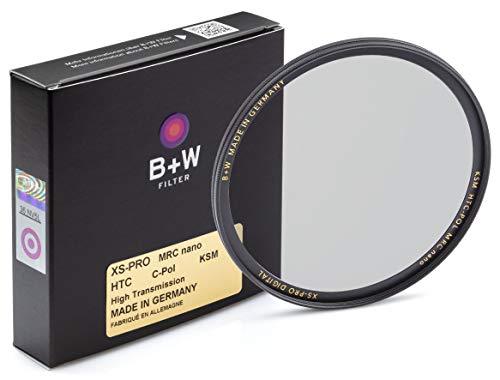 B + W Circular Polarizer Kaesemann - Xtra Slim Mount (XS-PRO), HTC, 16 Layers Multi-Resistant and Nano Coating, Photography Filter, 77 mm