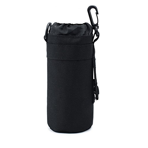 TEGOOL Water Bottle Sleeve Bag Holder Tactical Pouch (Black)