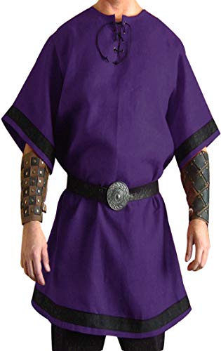 SUNLEXA Medieval Viking Tunic Halloween Costumes Cosplay Renaissance LARP- 6XL