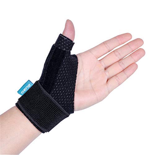 2U2O Compression Reversible Thumb & Wrist Stabilizer Splint(Improved Version) for BlackBerry Thumb, Finger, Pain Relief, Arthritis, Tendonitis, Sprained, Carpal Tunnel, Stable, S-M
